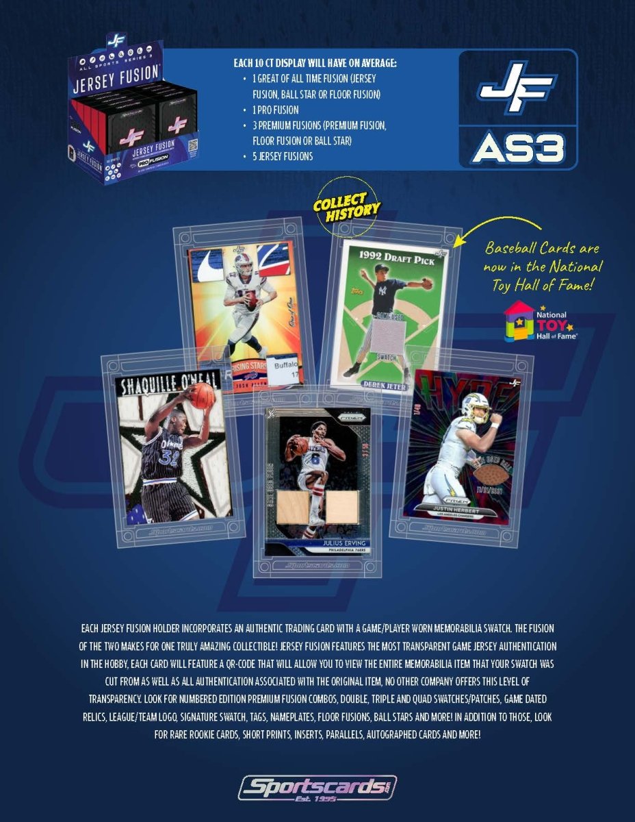Jersey Fusion All Sports Series 3 Case - (100) Sealed Boxes Per Case
