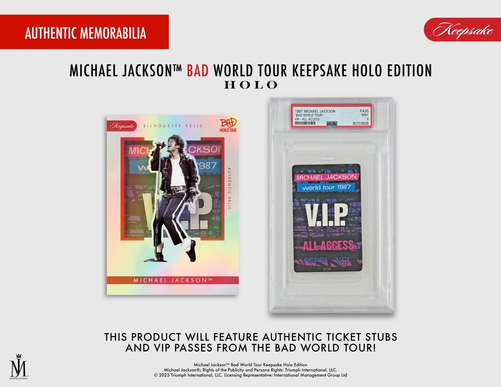 Keepsake: Michael Jackson Bad World Tour Premiere HOLO Breaker Box