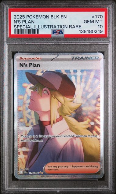 PSA 10 - 2025 POKEMON BLK EN-BLACK BOLT #170 N'S PLAN SPECIAL ILLUSTRATION RARE