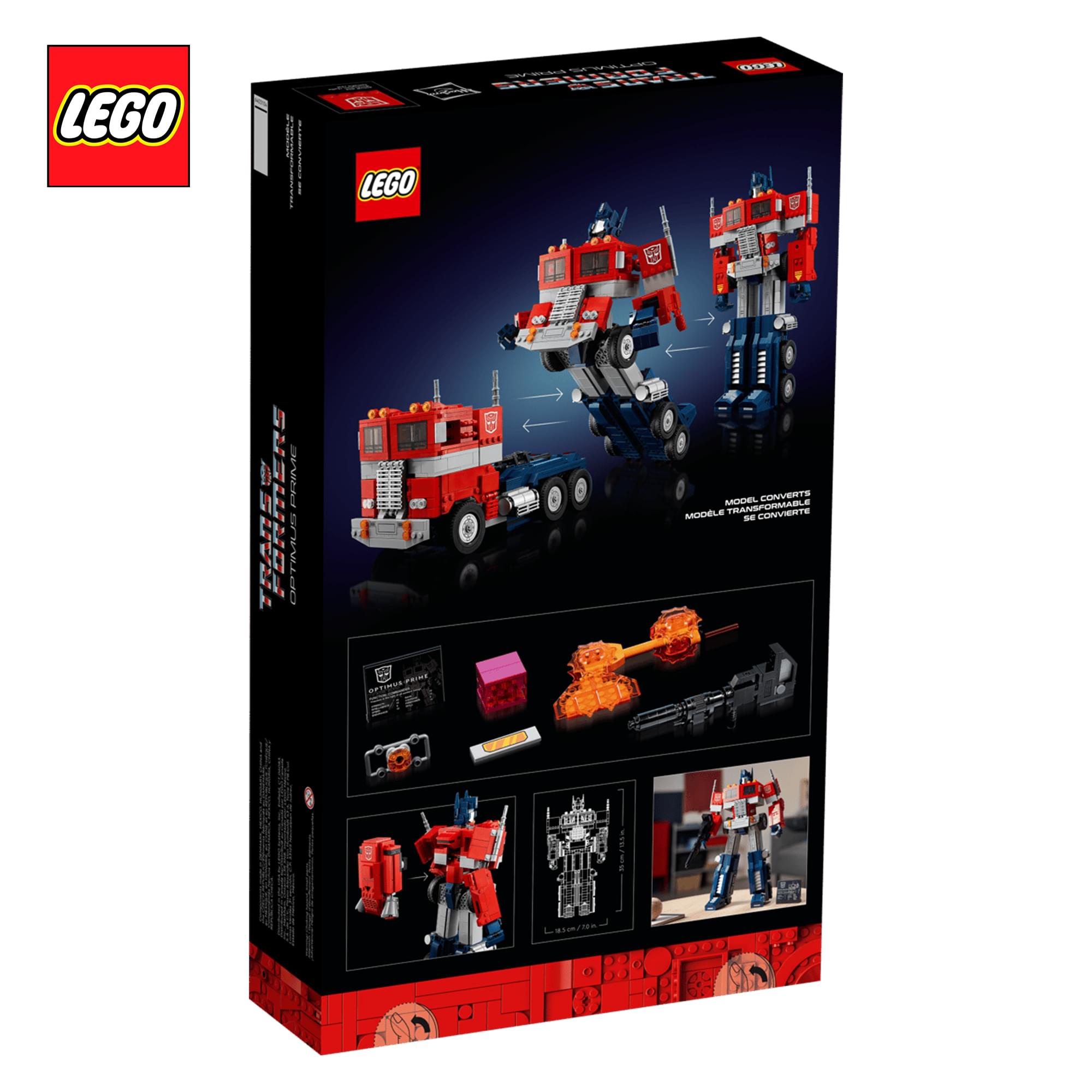 Transformers LEGO Icons 10302 Optimus Prime 1508-Piece Building Set