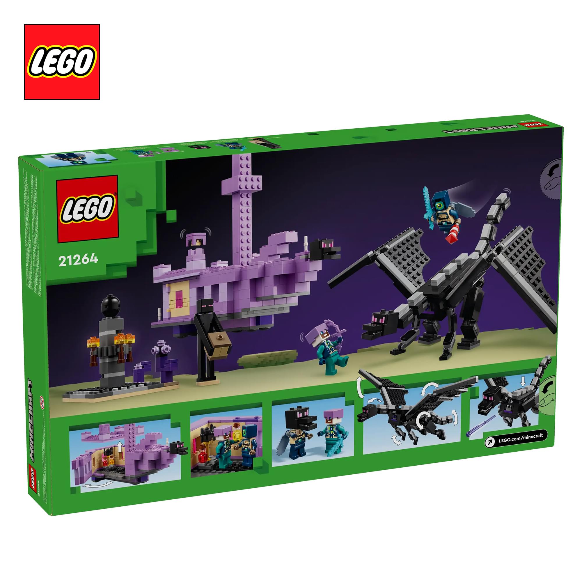 Minecraft LEGO 21264 The Ender Dragon and End Ship 222-Piece Building Set