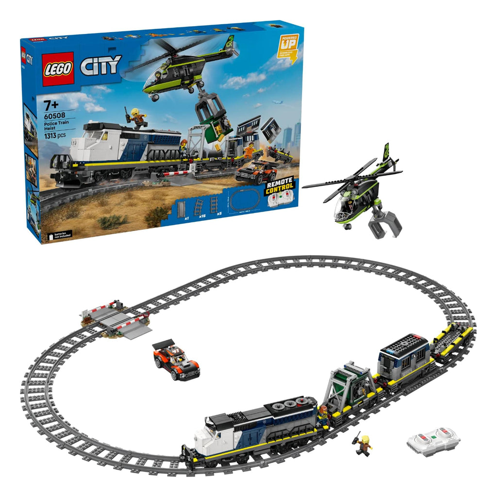 LEGO City 60508 Police Train Heist 1313-Piece Building Set