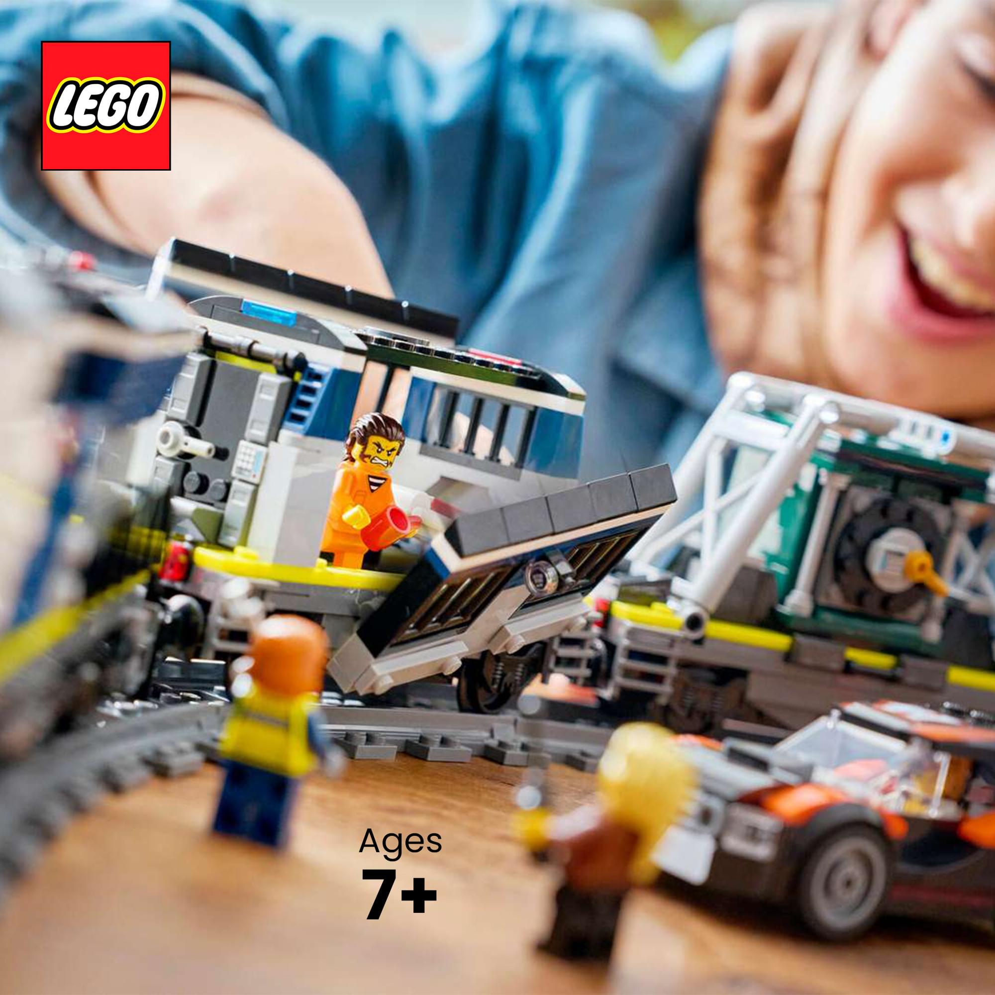 LEGO City 60508 Police Train Heist 1313-Piece Building Set