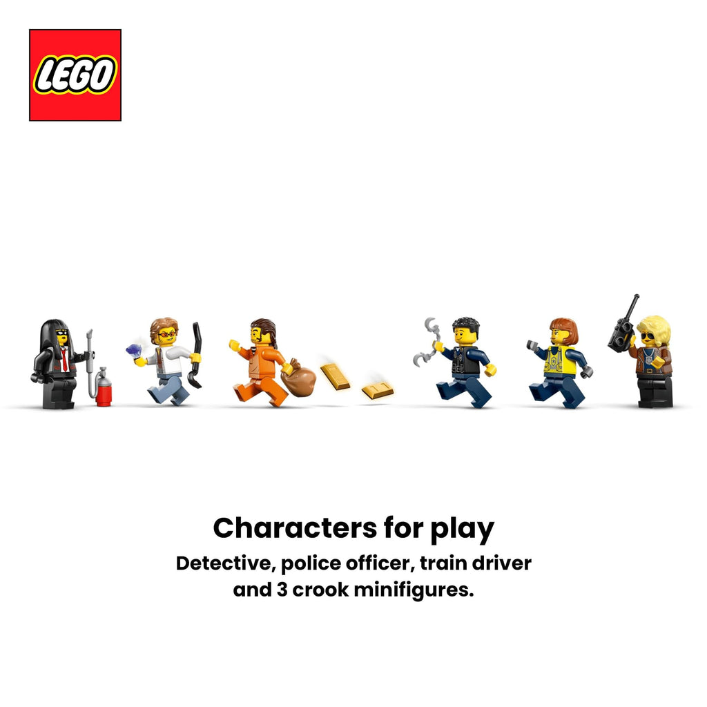 LEGO City 60508 Police Train Heist 1313-Piece Building Set