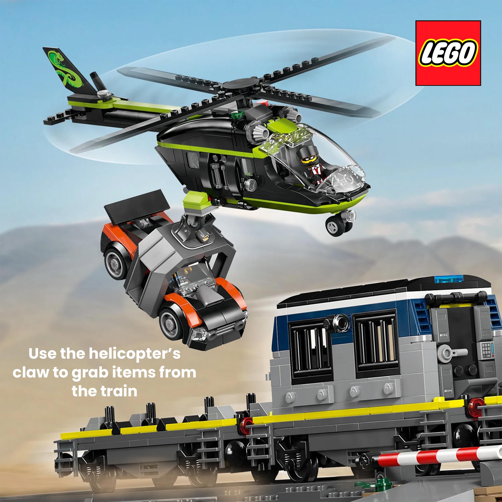 LEGO City 60508 Police Train Heist 1313-Piece Building Set