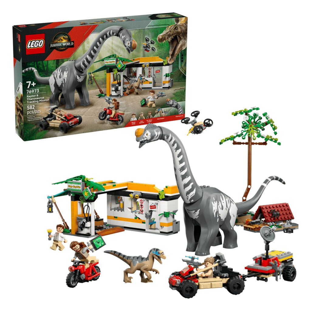 LEGO Jurassic World Raptor & Titanosaurus Tracking Mission