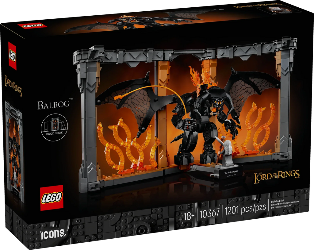 LEGO Icons The Lord of the Rings: Balrog Book Nook