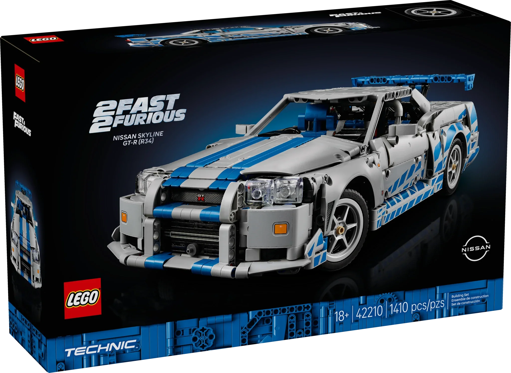 LEGO Technic 2 Fast 2 Furious Nissan Skyline GT-R (R34) Car