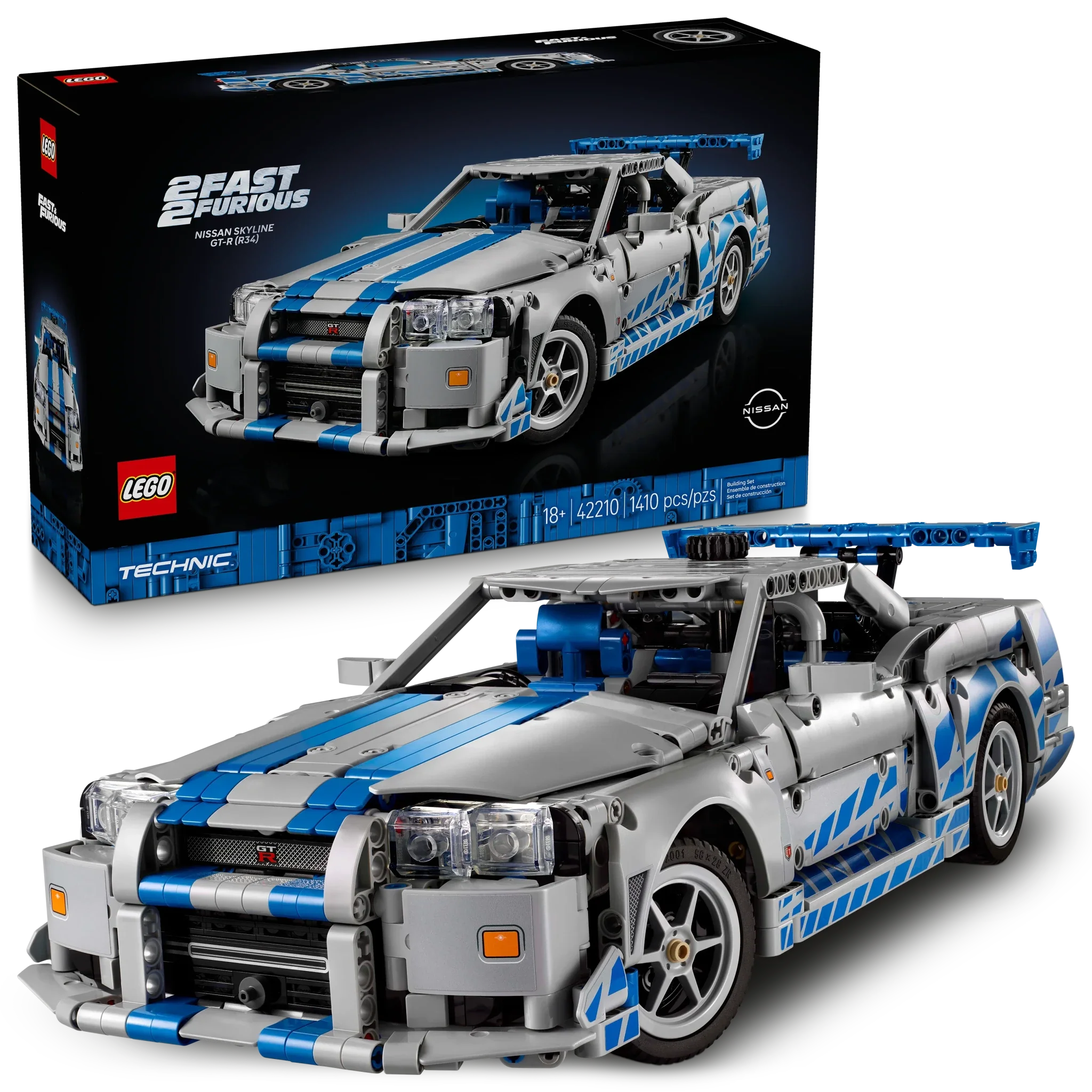 LEGO Technic 2 Fast 2 Furious Nissan Skyline GT-R (R34) Car