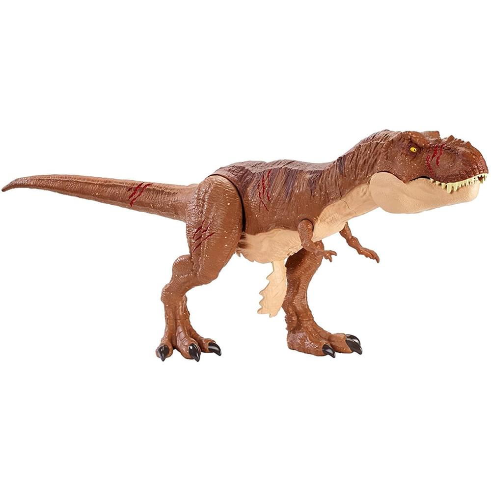 Jurassic World Battle Damage Roarin' Super Colossal Tyrannosaurus Rex Figure