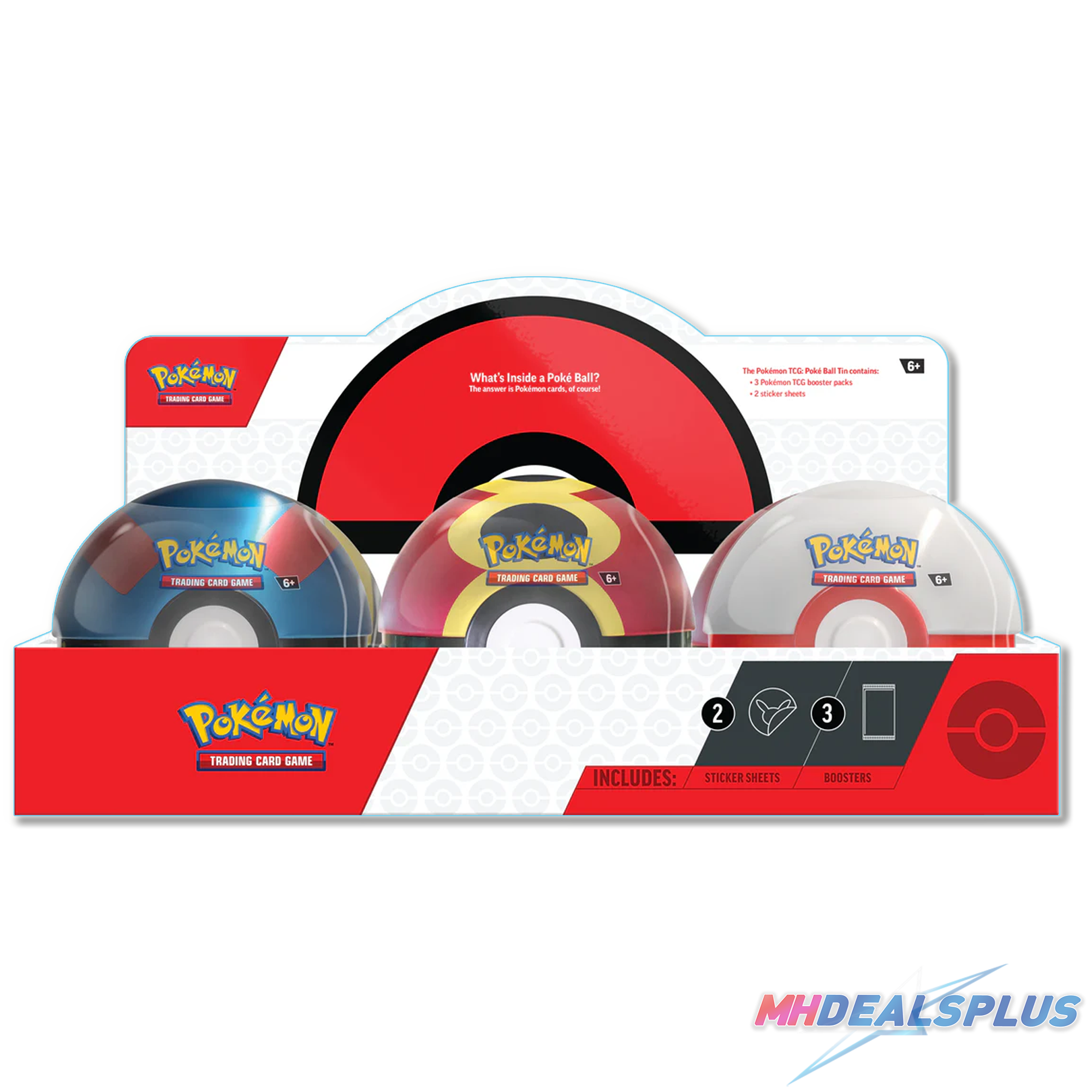 Pokemon 2025 Q4 Poke Ball Tin Display Case