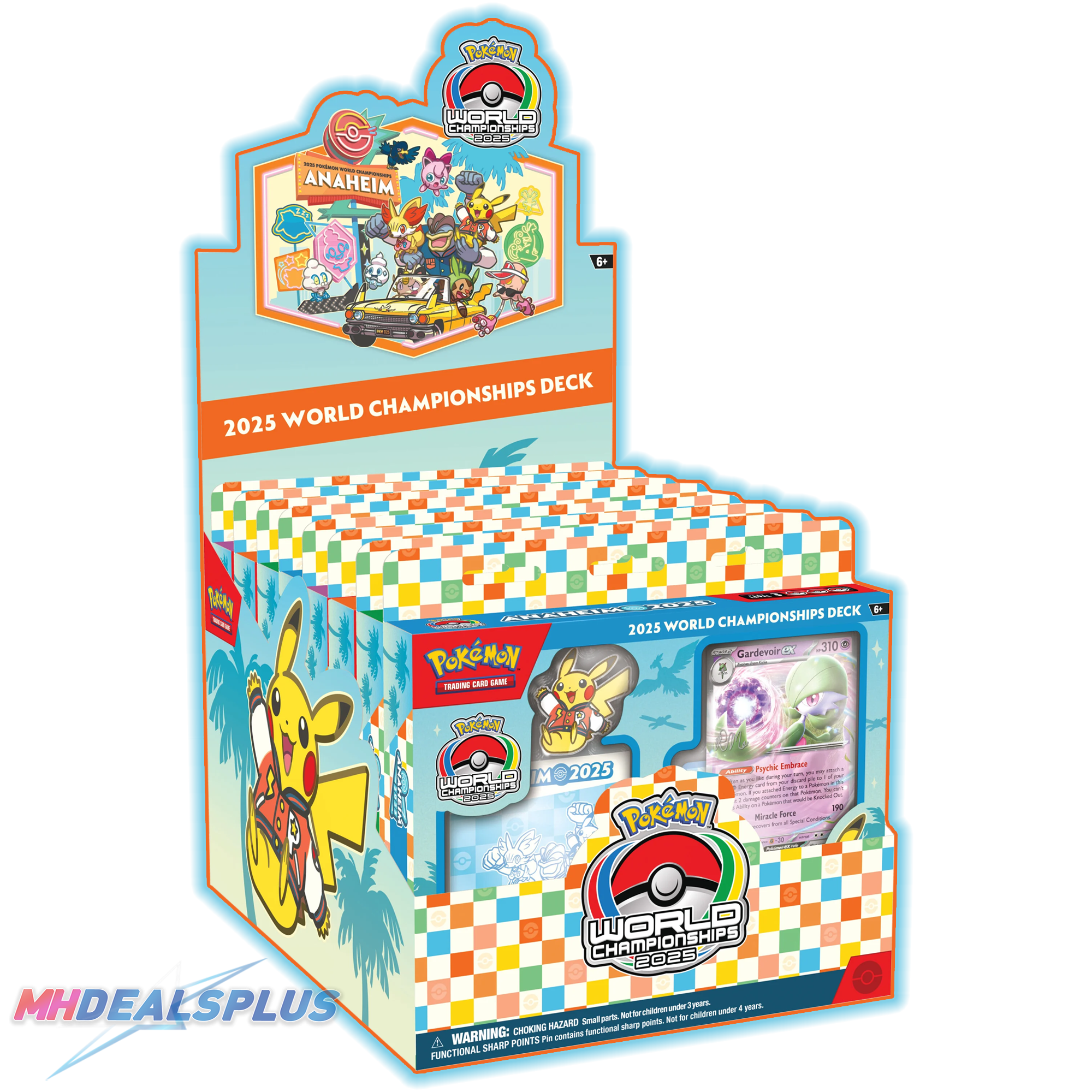 Pokemon 2025 World Championships Deck Display (Gardevoir, Gholdengo, Raging Bolt, Dragapult)