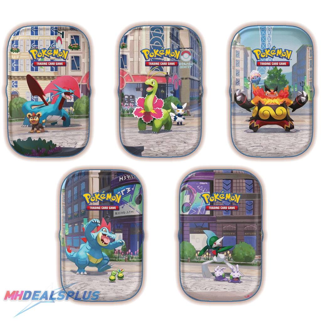 Pokemon Lumiose City Mini Tin Collection Display