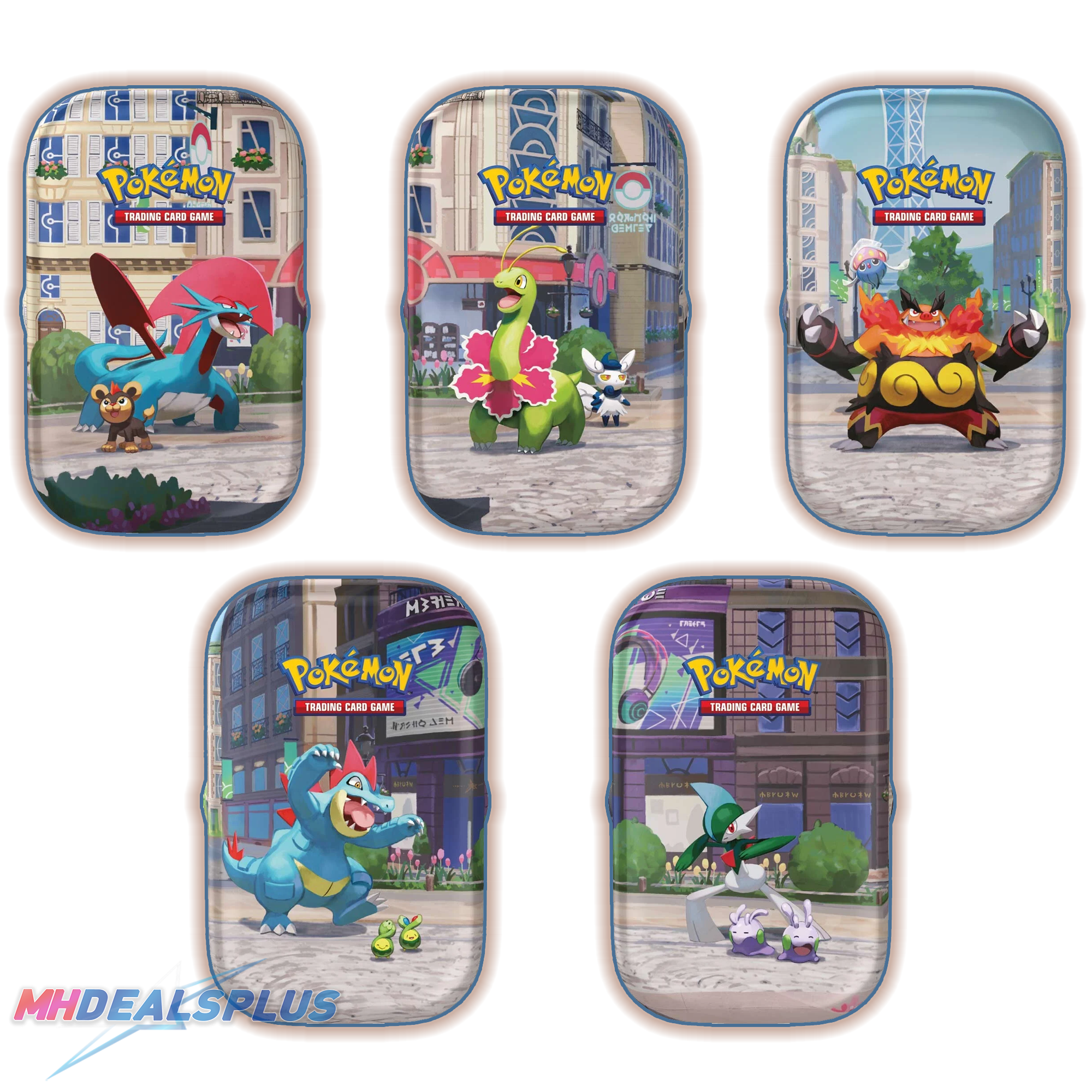 Pokemon Lumiose City Mini Tin Collection Display