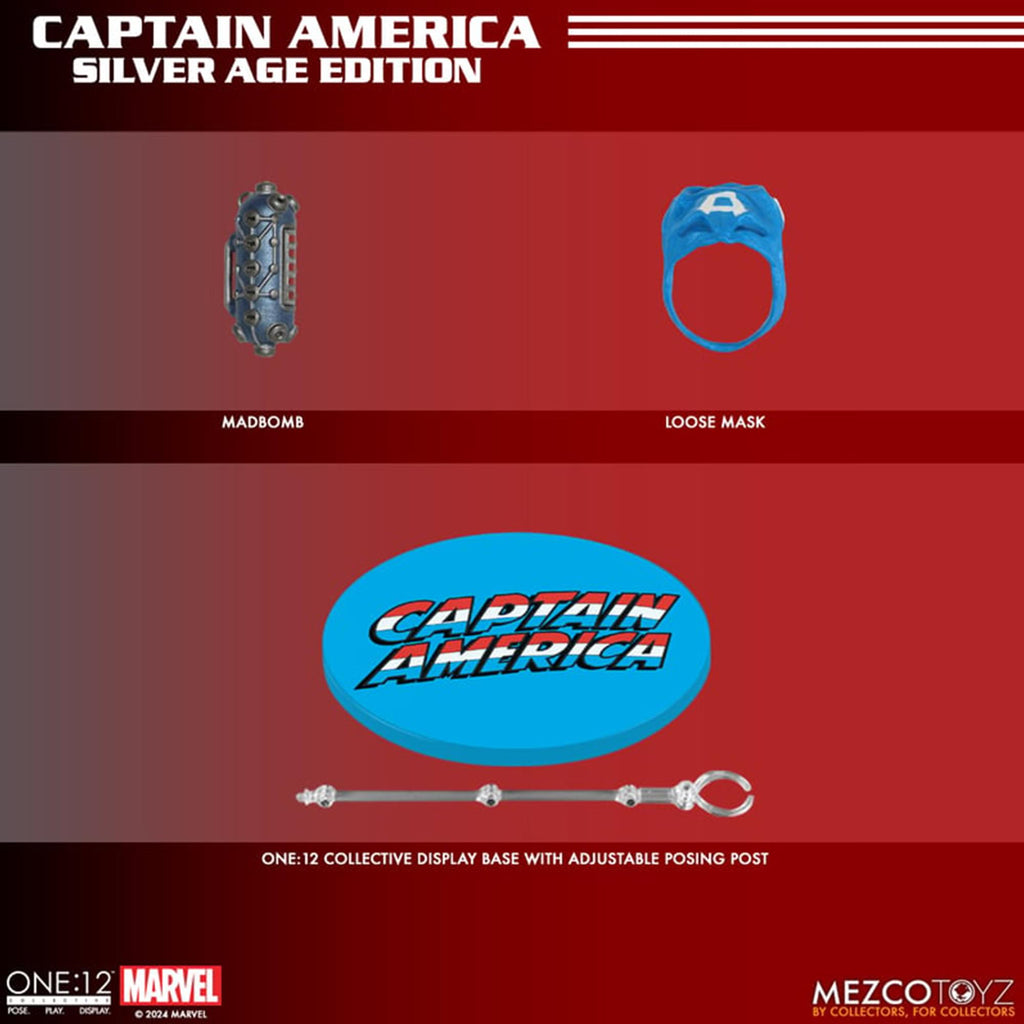 Marvel One:12 Collective Captain America Silver Age Edition Action Figure