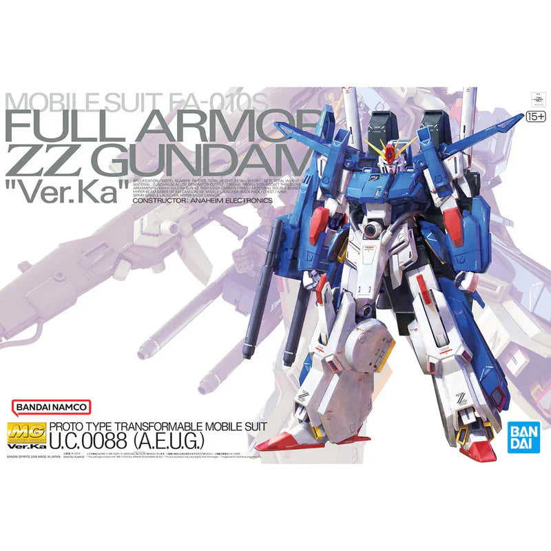 MG 1/100 Full Armor ZZ Gundam Ver. Ka
