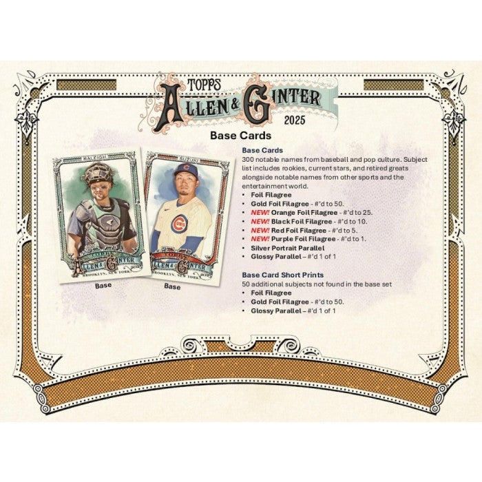 2025 Topps Allen & Ginter Baseball 8-Pack Blaster 40-Box Case