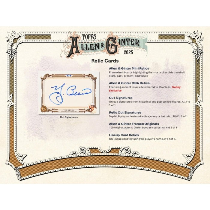 2025 Topps Allen & Ginter Baseball 8-Pack Blaster 40-Box Case