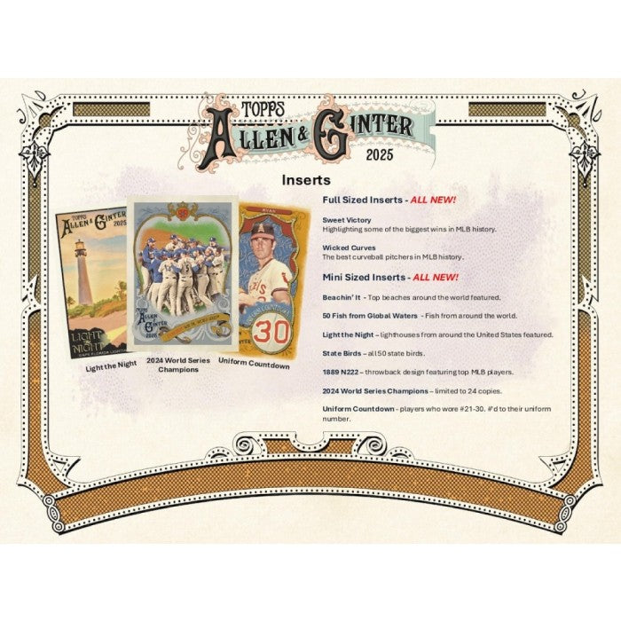 2025 Topps Allen & Ginter Baseball 8-Pack Blaster 40-Box Case