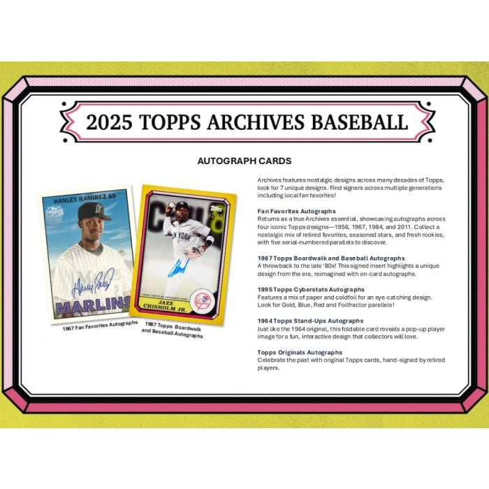 2025 Topps Archives Baseball 7-Pack Blaster 40-Box Case