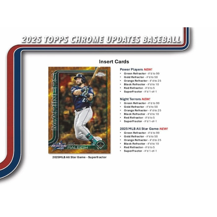 2025 Topps Chrome Update Series Baseball Breaker Delight Box