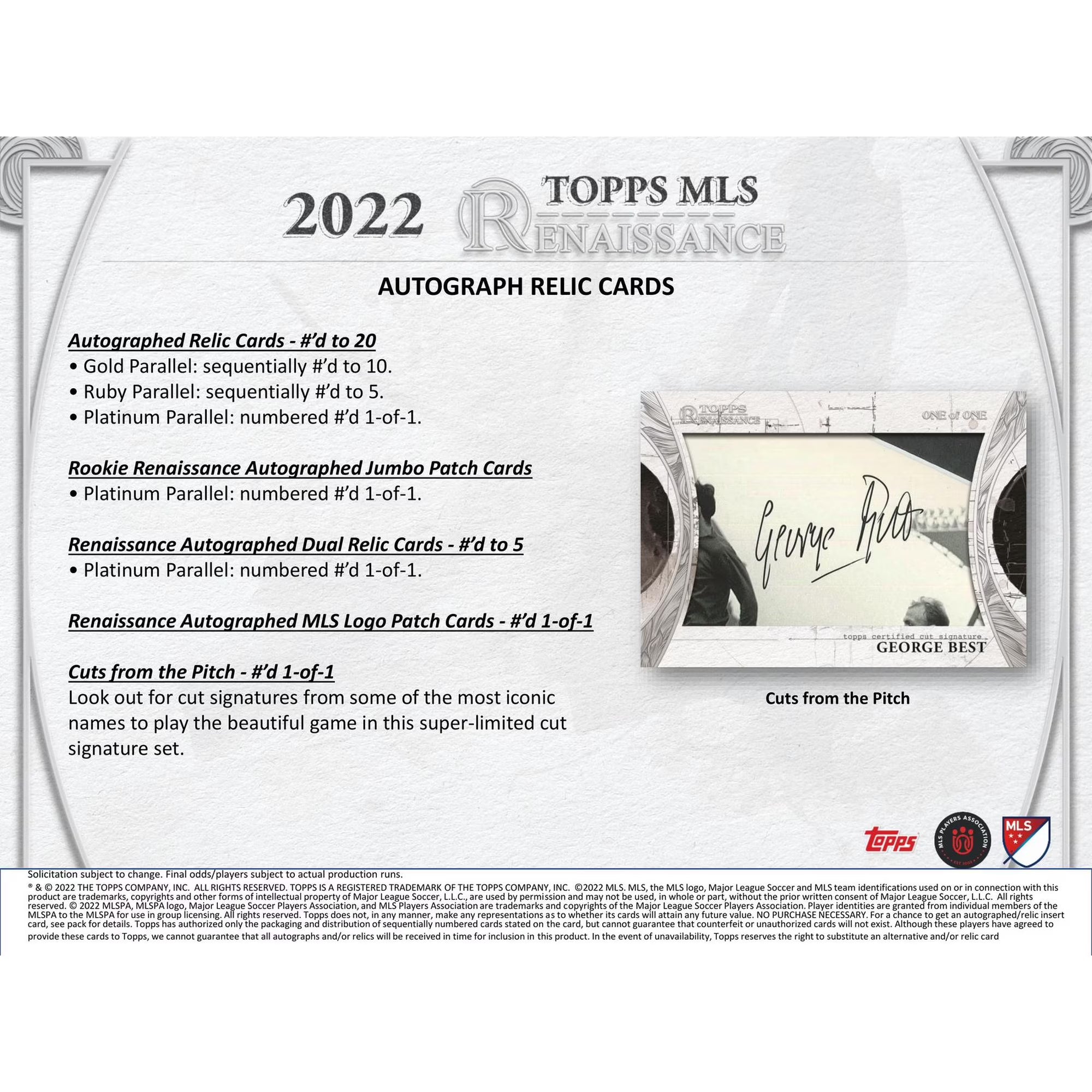 2022 Topps MLS Renaissance Hobby Box