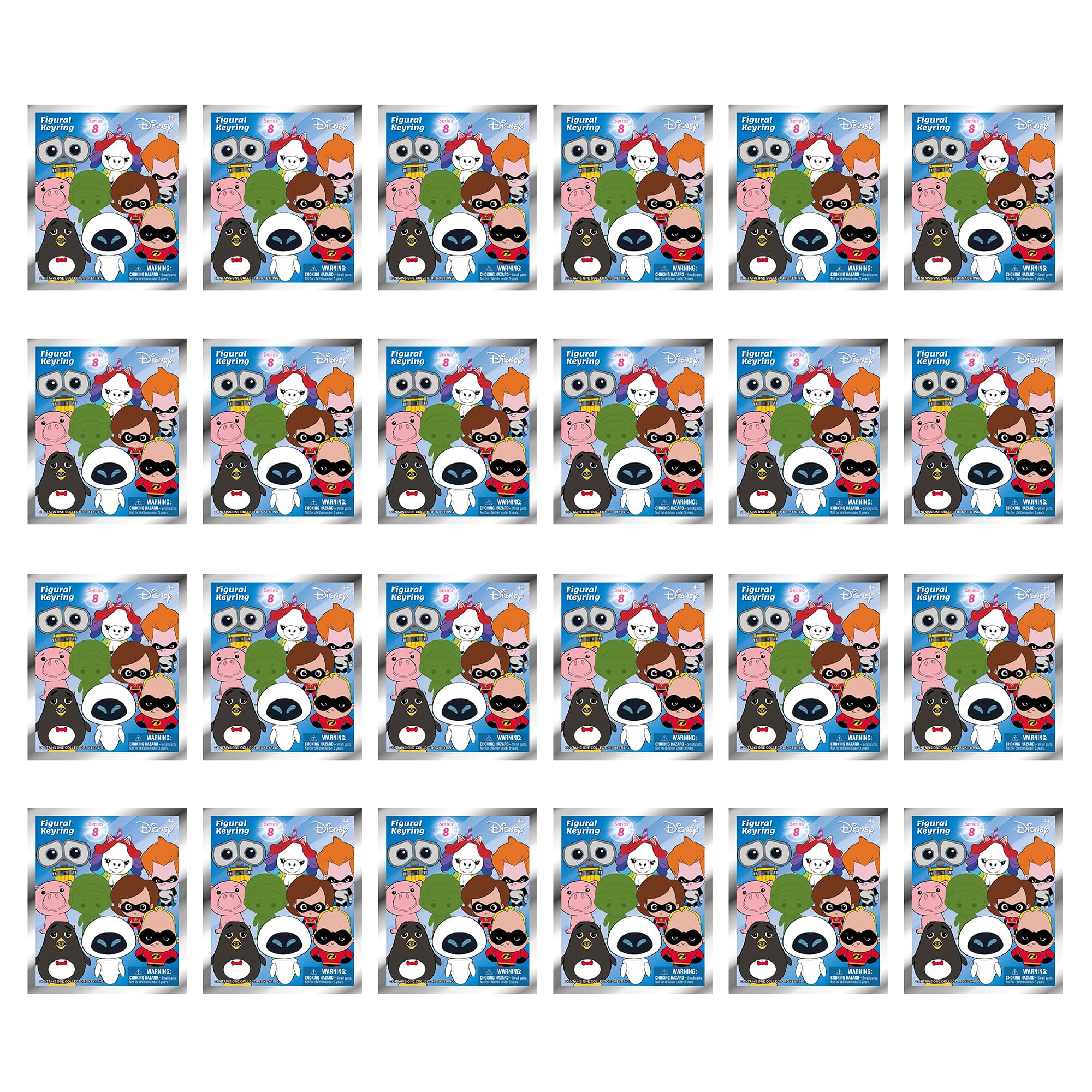 Disney Series 8 Blind Bag Foam Figural Key Ring | Case of 24