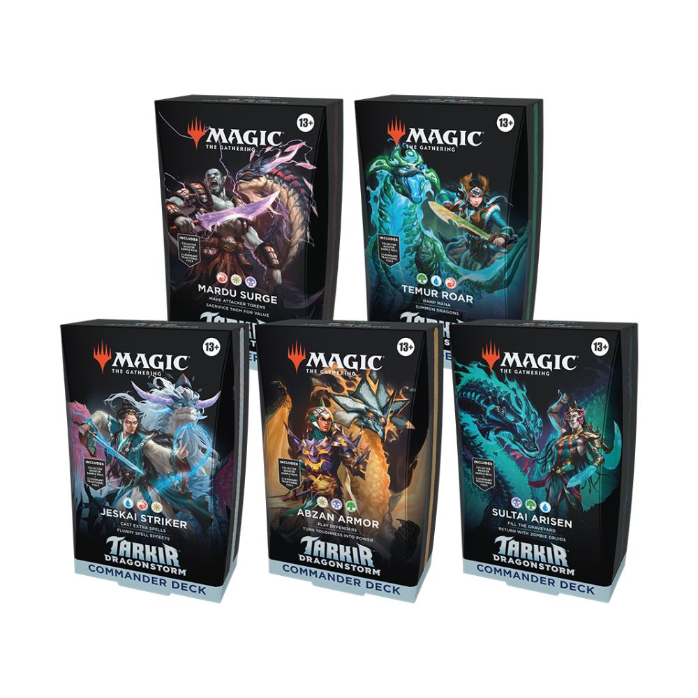 MTG - Tarkir Dragonstorm - English Commander Deck - Ensemble de 5