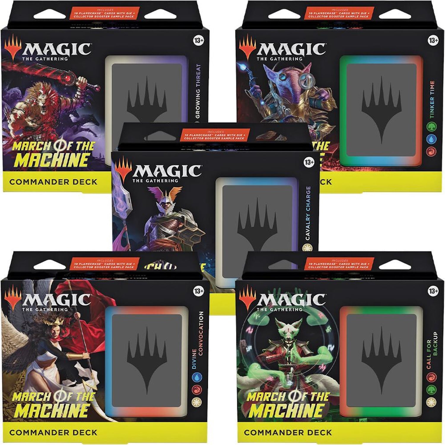 Magic: The Gathering TCG: March of the Machine Commander Deck Bundle - 5 Deck Set