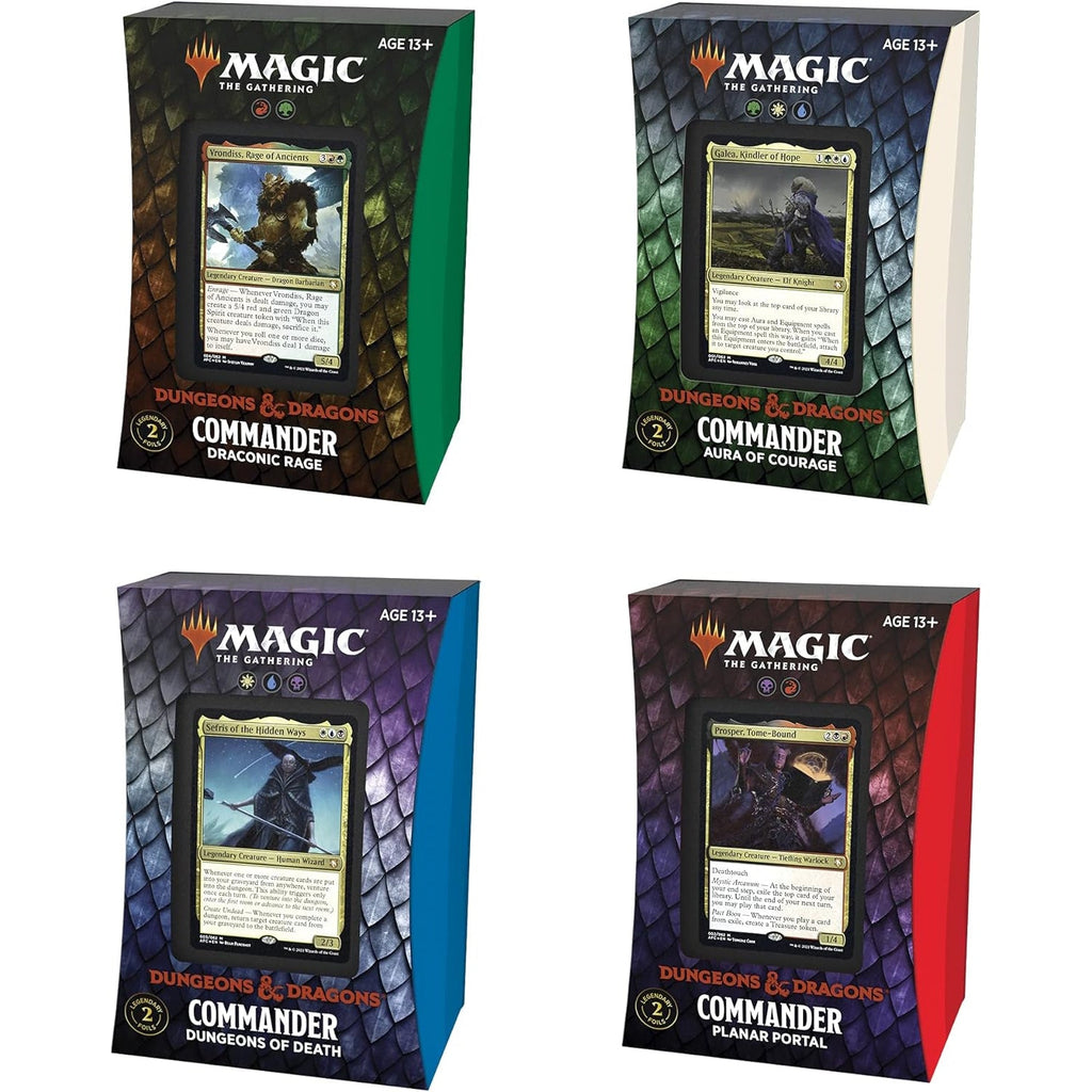 Magic: The Gathering TCG: Adventures in the Forgotten Realms Commander Set - 4 Decks