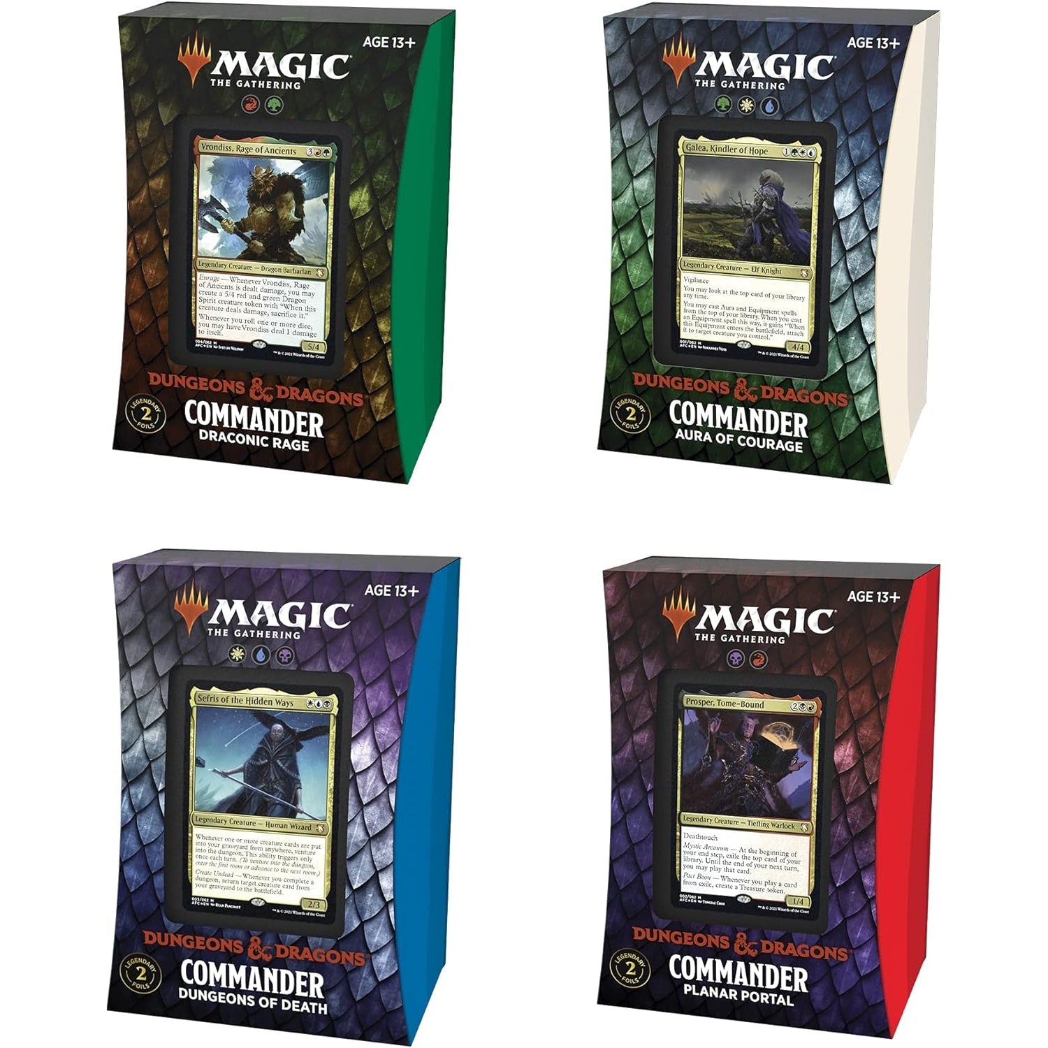 Magic: The Gathering TCG: Adventures in the Forgotten Realms Commander Set - 4 Decks