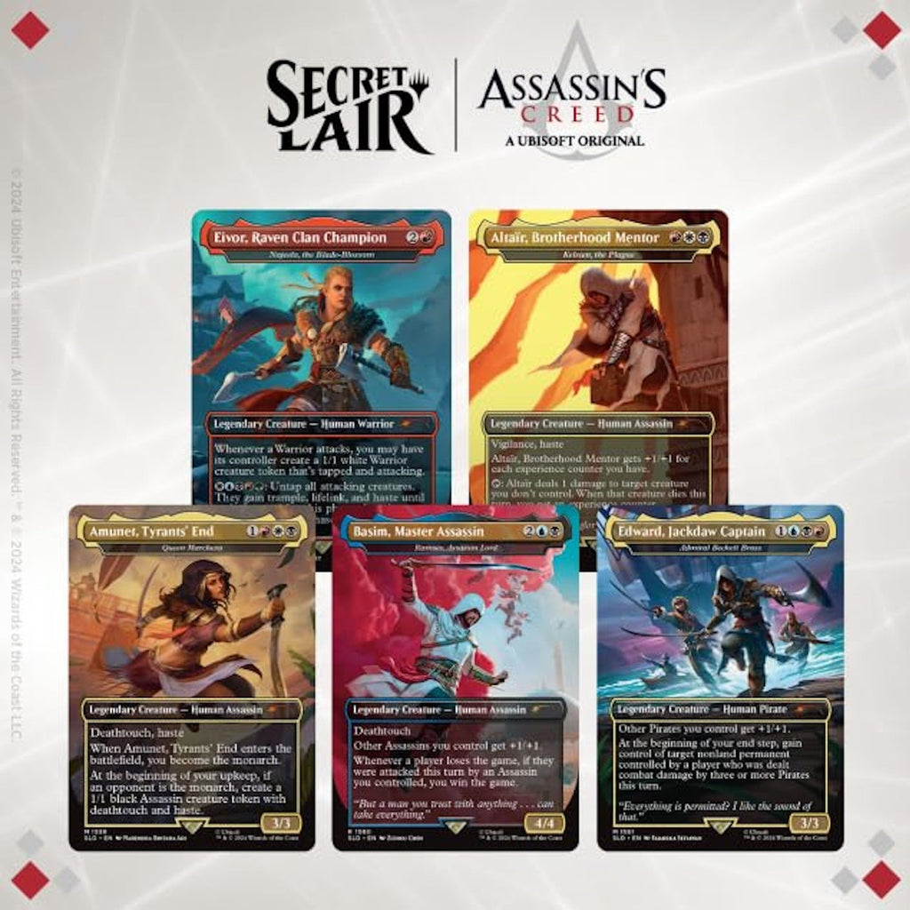 Magic: The Gathering TCG: Secret Lair Assassins Creed Lethal Legends - Rainbow Foil Edition