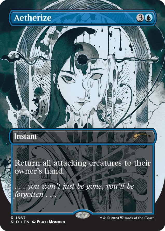 Magic: The Gathering TCG: Secret Lair Featuring: Peach Momoko - Rainbow Foil Edition