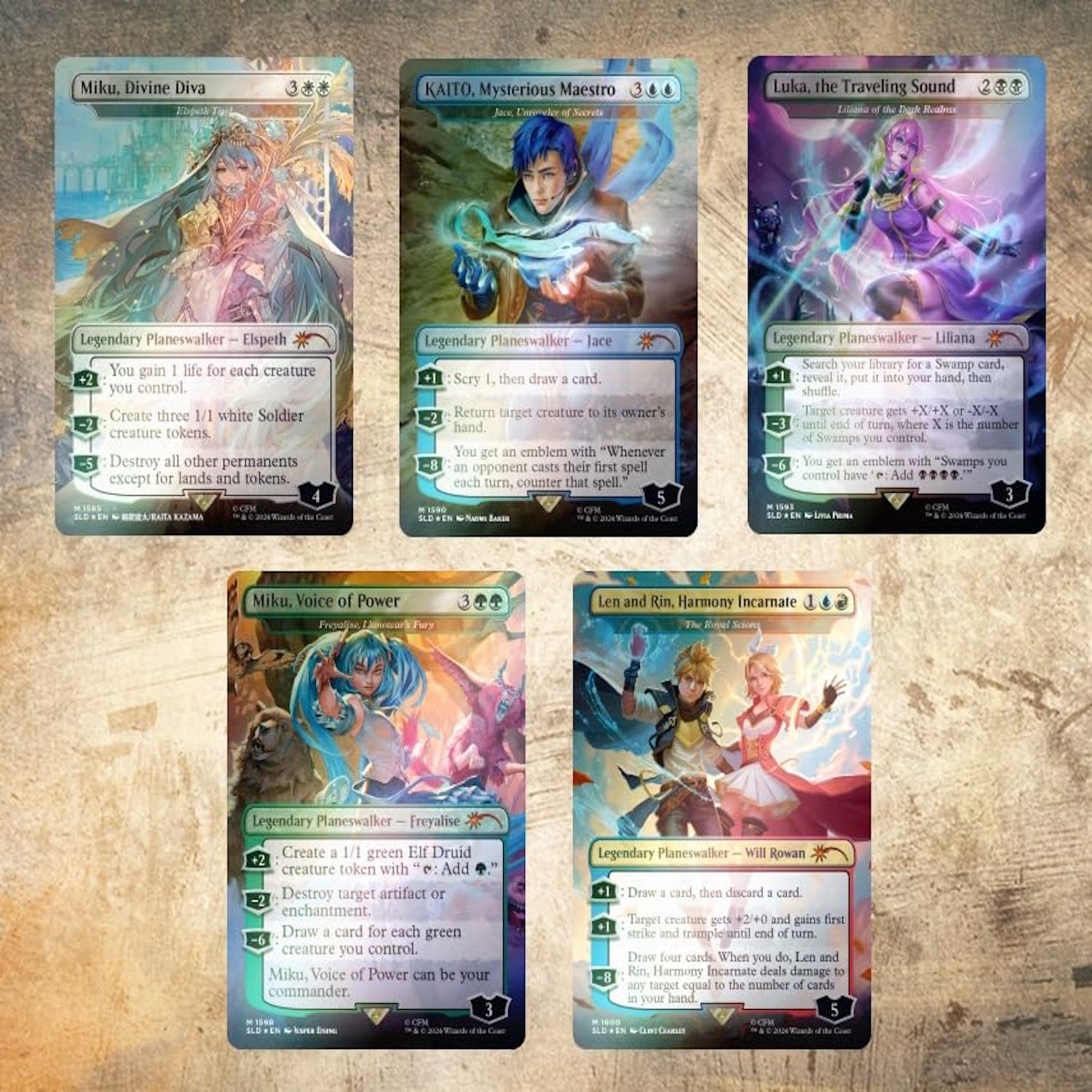 Magic: The Gathering TCG: Secret Lair Hatsune Miku: Electric Entourage English - Rainbow Foil Edition
