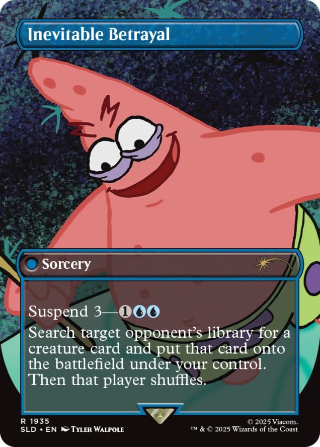Magic: The Gathering TCG: Secret Lair - SpongeBob Squarepants - Internet Sensation - Rainbow Foil