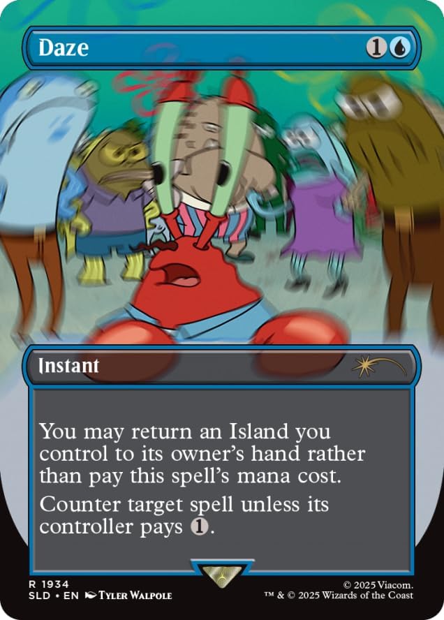 Magic: The Gathering TCG: Secret Lair - SpongeBob Squarepants - Internet Sensation - Rainbow Foil