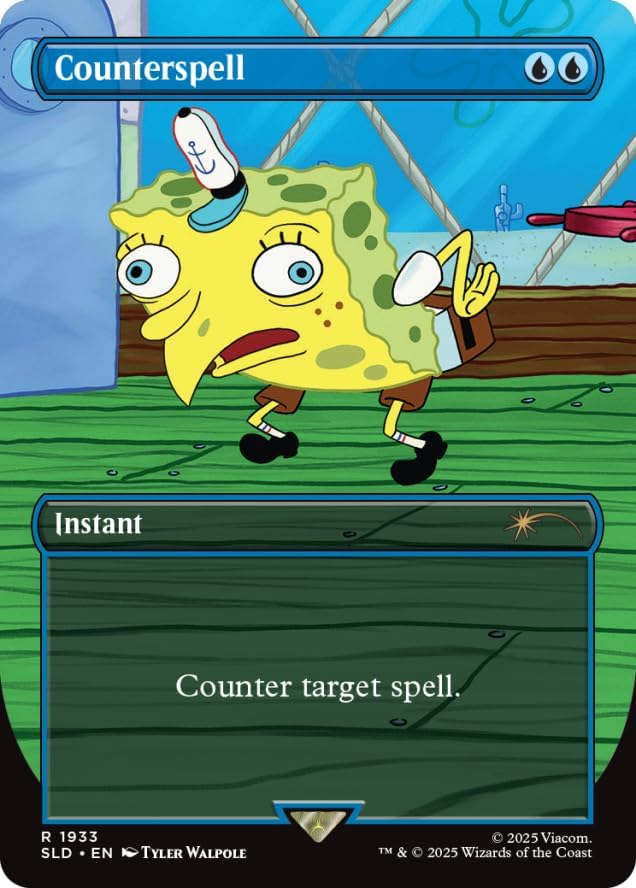 Magic: The Gathering TCG: Secret Lair - SpongeBob Squarepants - Internet Sensation - Rainbow Foil
