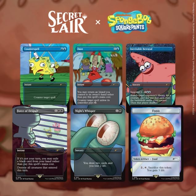 Magic: The Gathering TCG: Secret Lair - SpongeBob Squarepants - Internet Sensation - Rainbow Foil