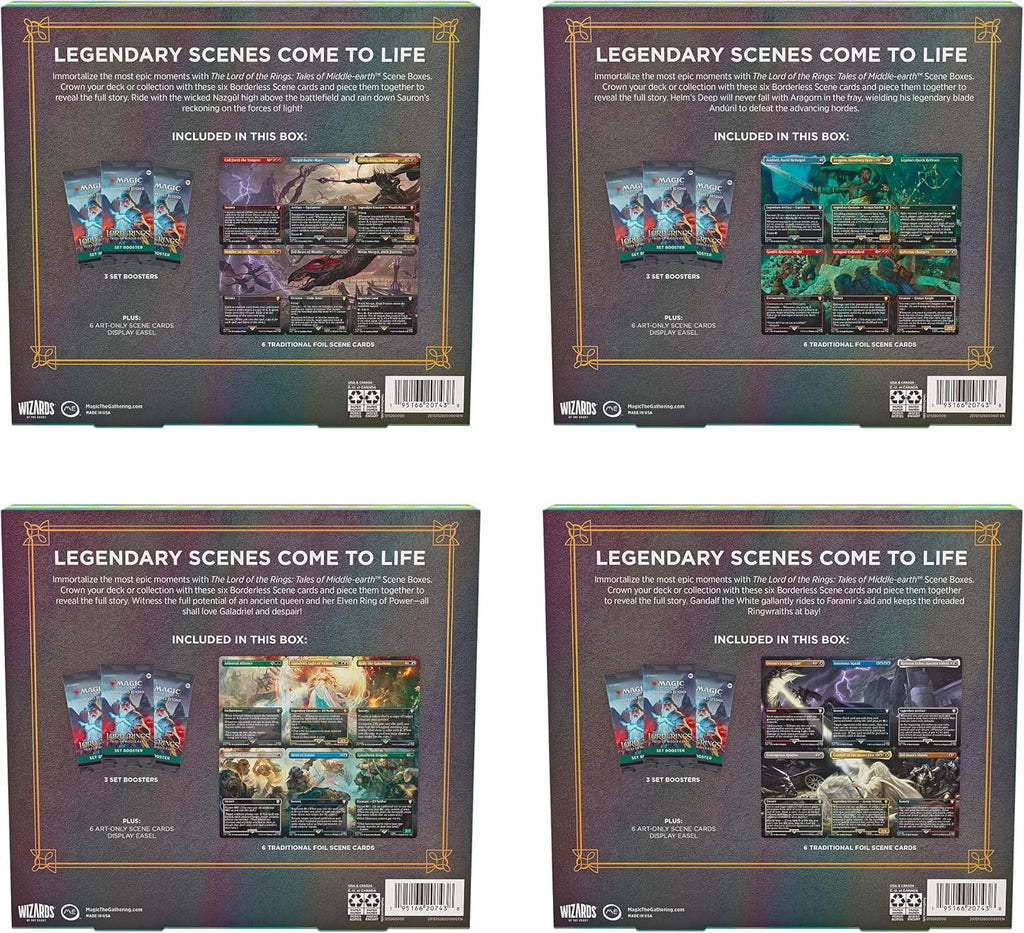 Magic: The Gathering TCG: Lord of the Rings Holiday Scene Box (Set of 4)