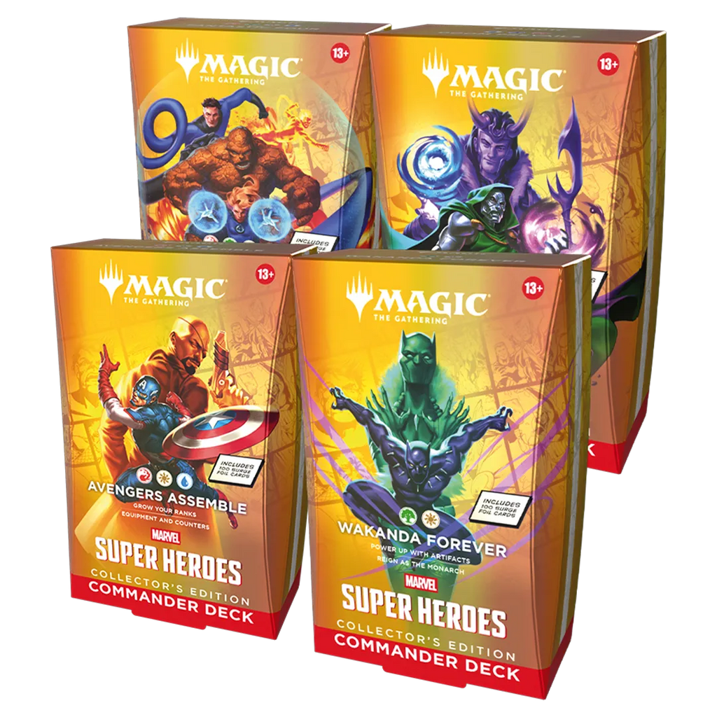 [PREORDER] Magic: The Gathering - Marvel Super Heroes Collector's Edition Commander Decks [Set of 4][WOTC Nationwide Delay]