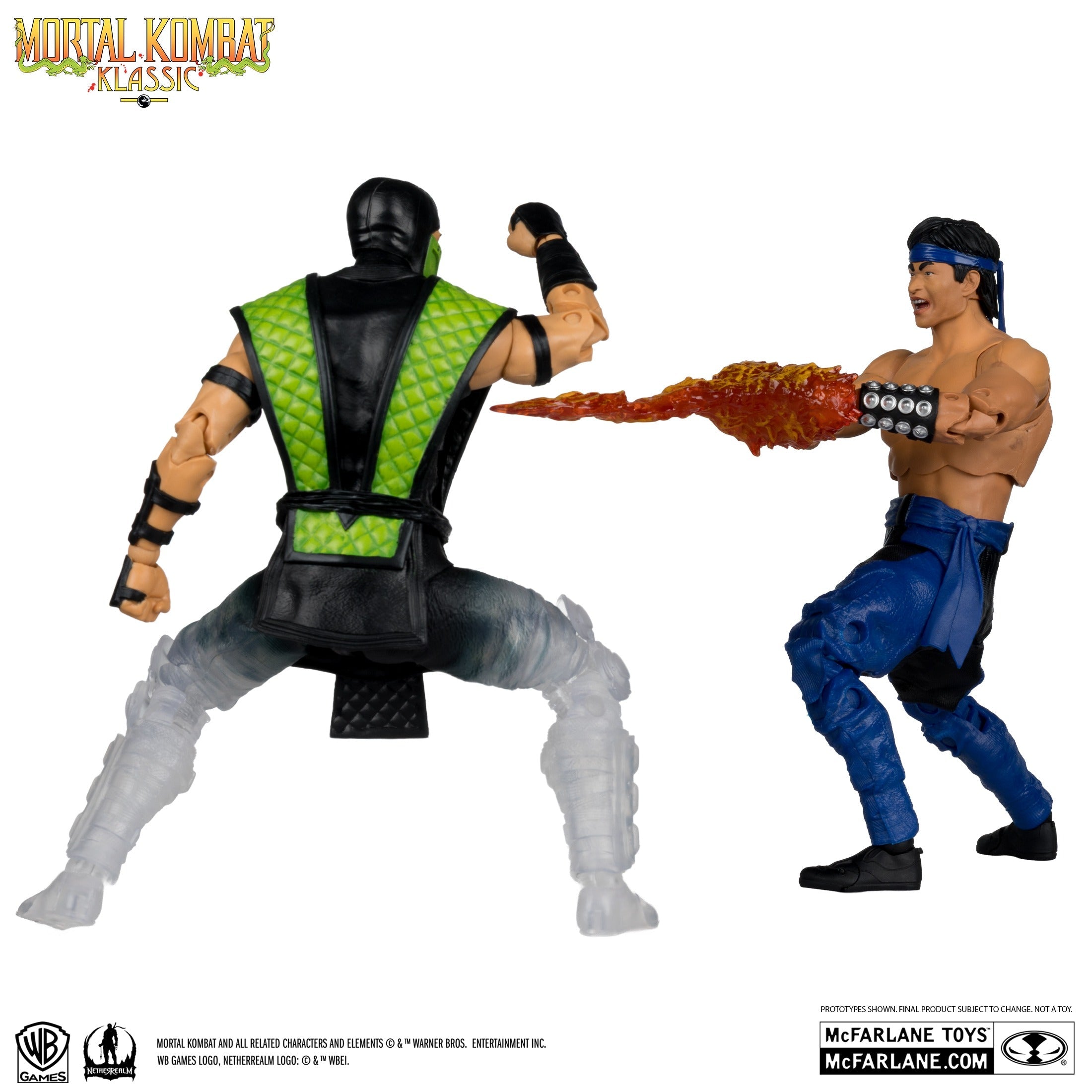 McFarlane Toys: Mortal Kombat Klassic - Liu Kang vs Reptile Figures 7" Figure