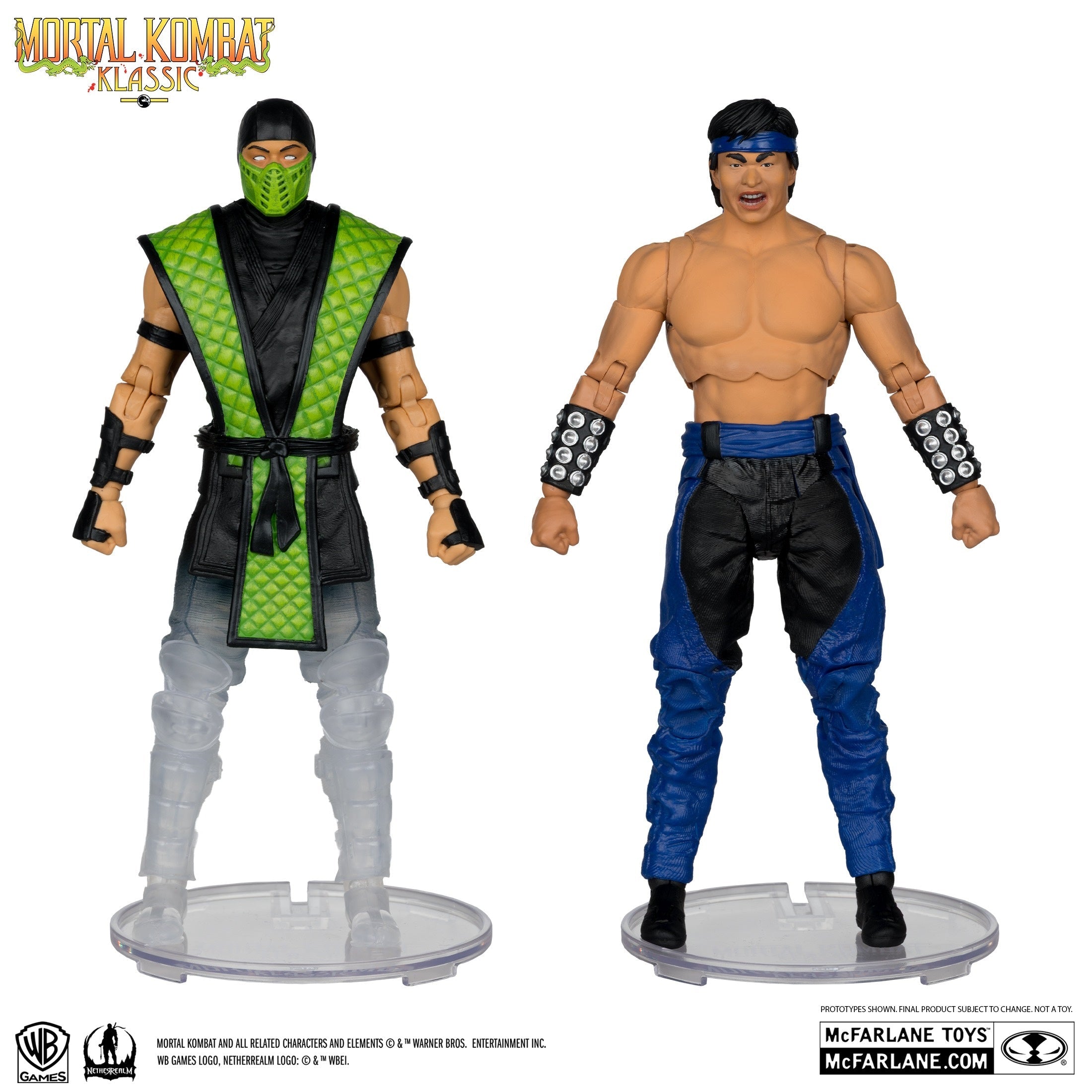 McFarlane Toys: Mortal Kombat Klassic - Liu Kang vs Reptile Figures 7" Figure