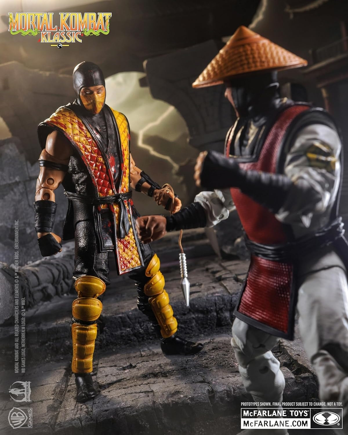McFarlane Toys: Mortal Kombat Klassic: Scorpion vs Raiden - 7" Figure