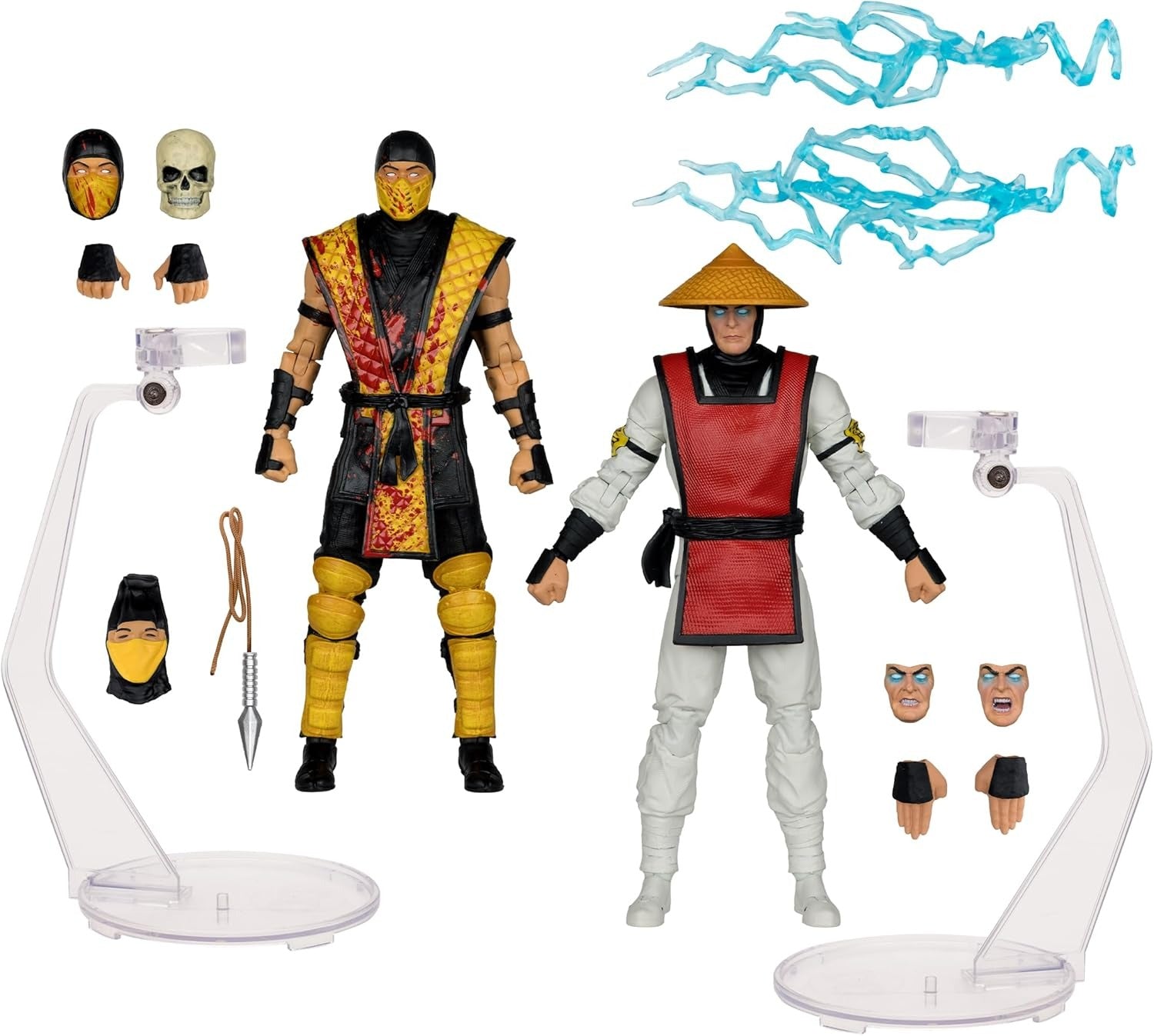 McFarlane Toys: Mortal Kombat Klassic: Scorpion vs Raiden - 7" Figure