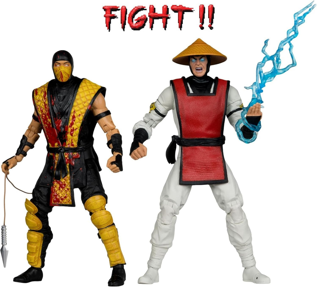 McFarlane Toys: Mortal Kombat Klassic: Scorpion vs Raiden - 7" Figure