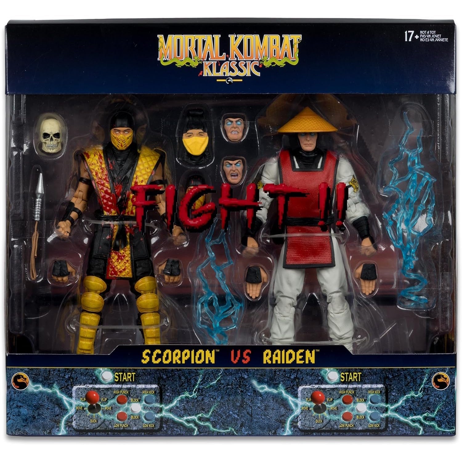 McFarlane Toys: Mortal Kombat Klassic: Scorpion vs Raiden - 7" Figure