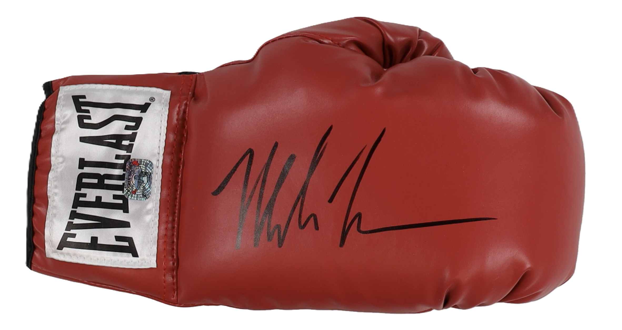 Mike Tyson Autographed Signed Everlast Red Boxing Glove in Display Case - Fiterman Sports Group Authenticated