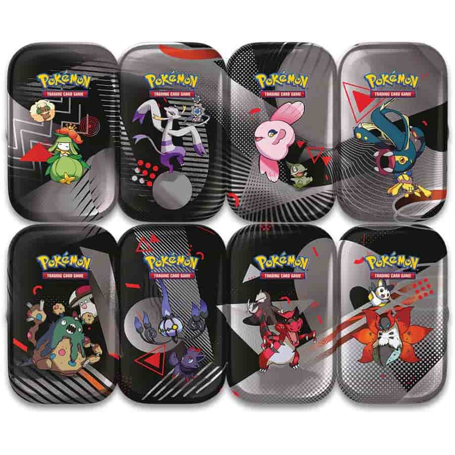Pokemon: Scarlet And Violet 10.5: Black Bolt And White Flare Unova: Mini Tin Display