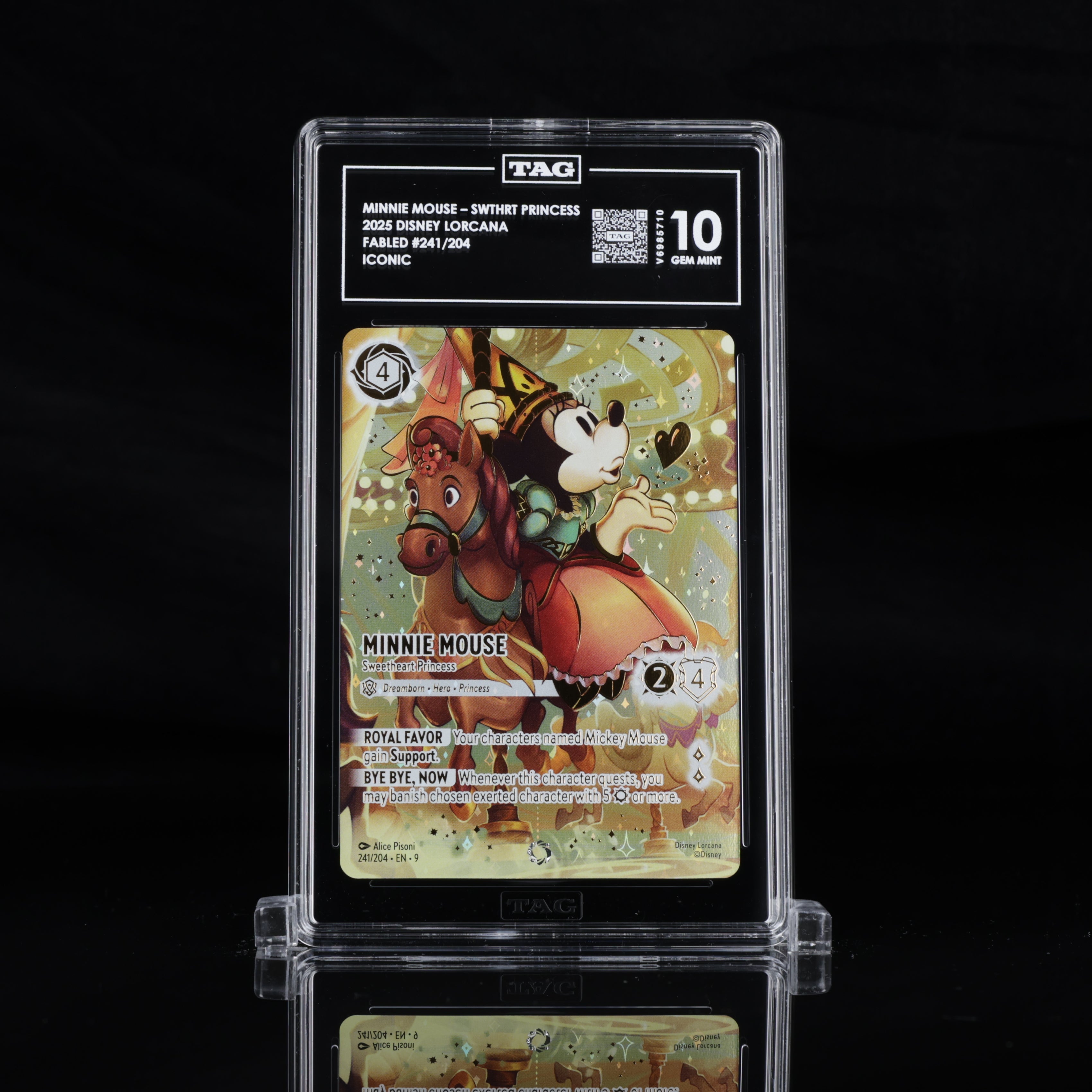 TAG 10 MINNIE MOUSE – SWEETHEART PRINCESS 2025 DISNEY LORCANA FABLED #241/204 ICONIC