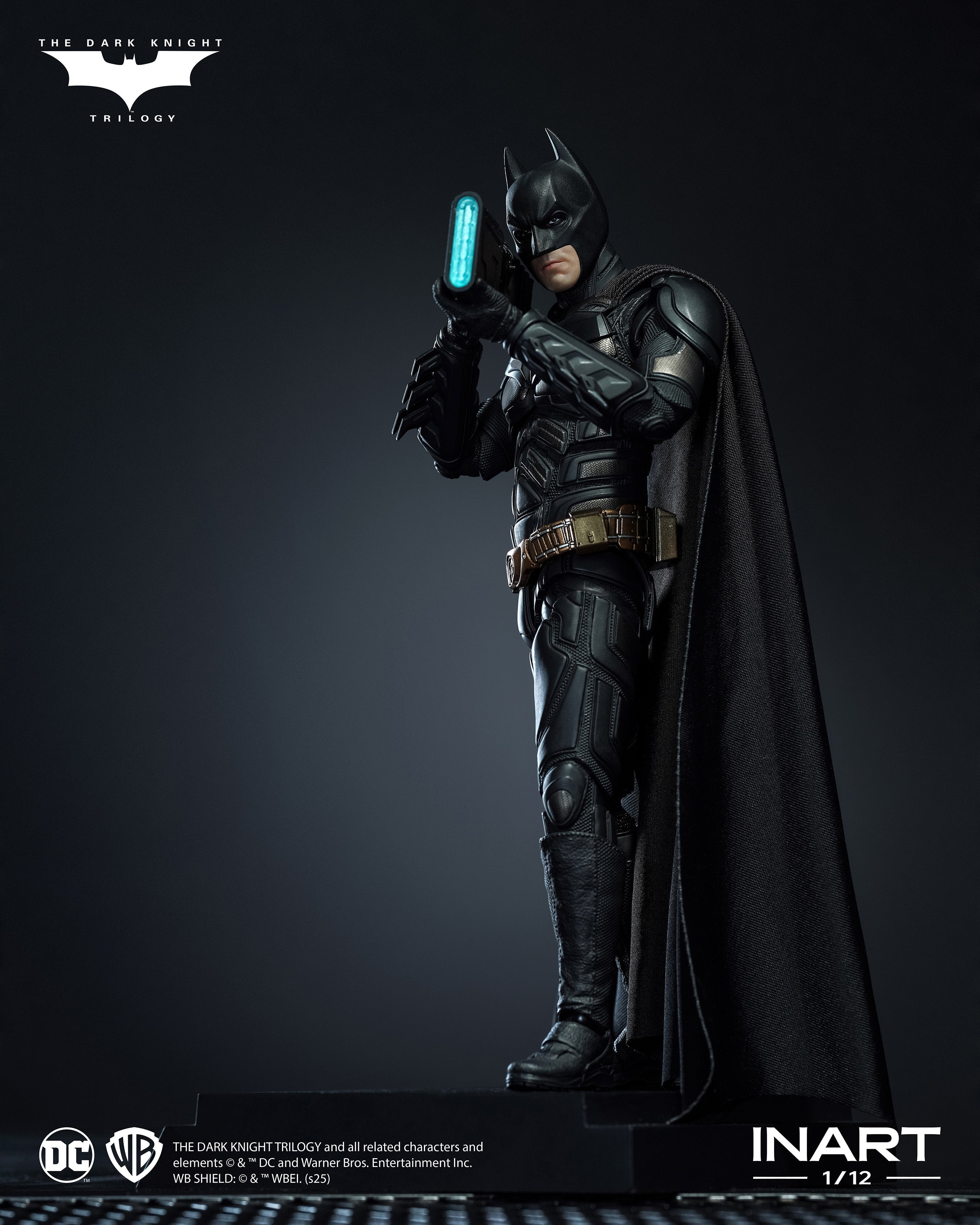 INART The Dark Knight Rises Batman 1/12 Deluxe Edition Action Figure JAPAN